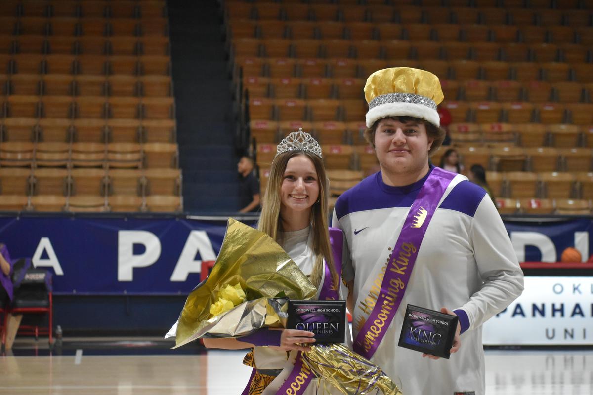 Basketball King and Queen Goodwell Public Schools