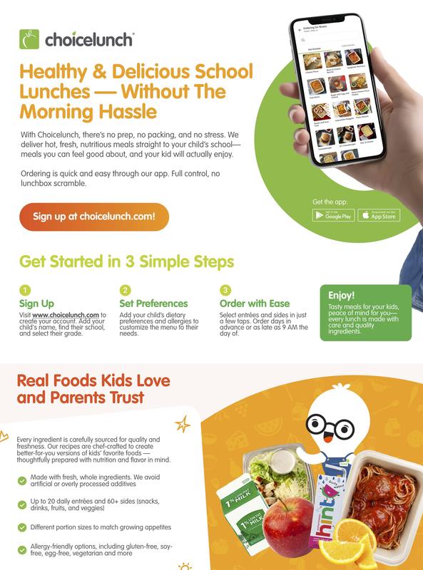 Choice lunch 2025-2026