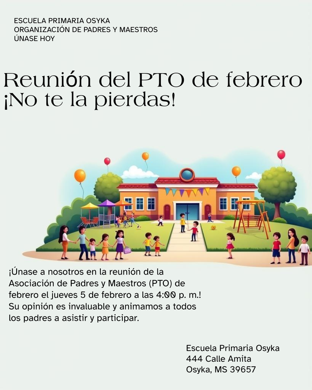spsd oes PTO feb 2026 espanol