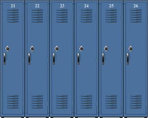 Blue halll lockers