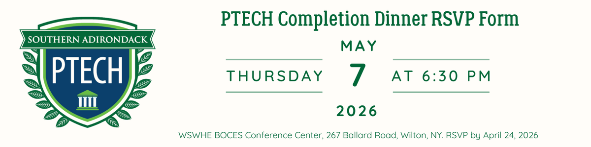 PTECH Completion dinner image to click for an RSVP