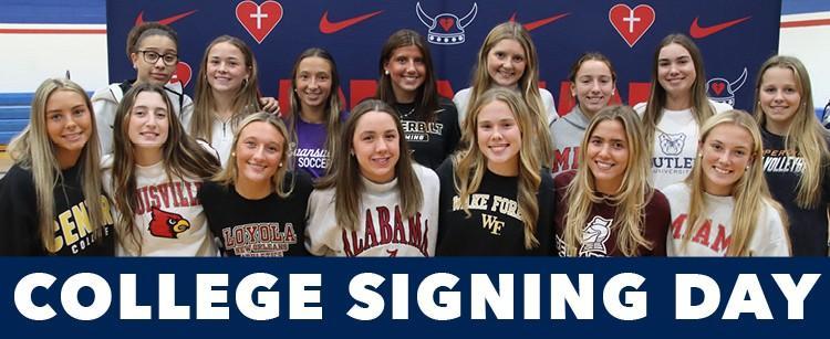 15 Sacred Heart Academy Seniors Commit to College Athletics on National Signing Day