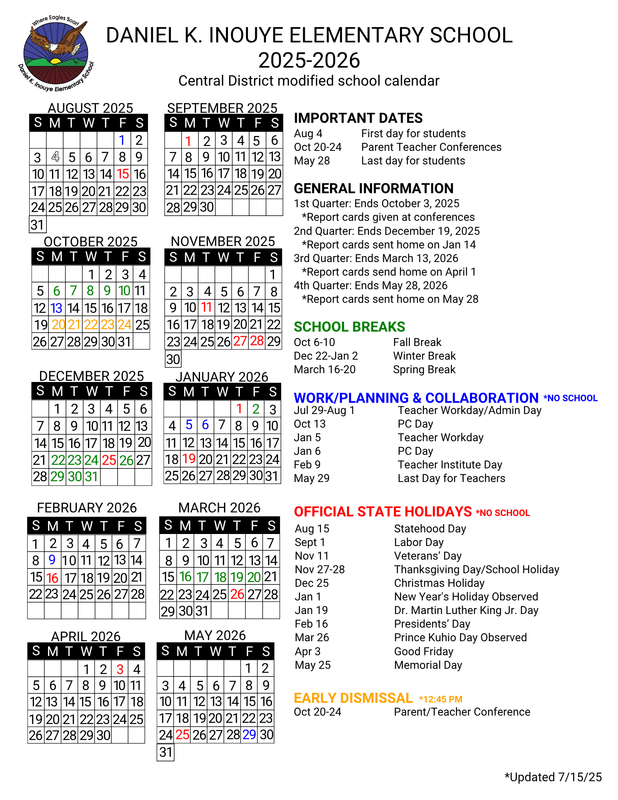 2526SY Calendar - updated 7/15/25