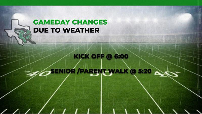 10/24 game time changed to 6pm