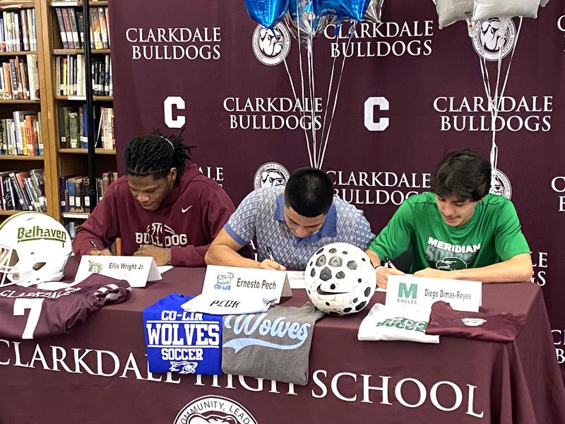 Clarkdale High School Signing Day Trio