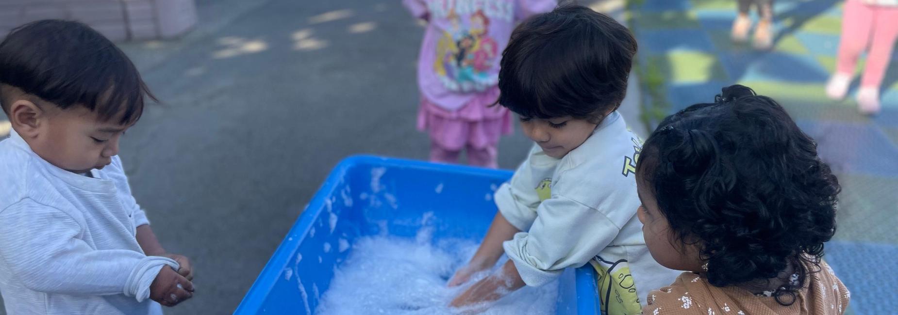 Kids playing outside
