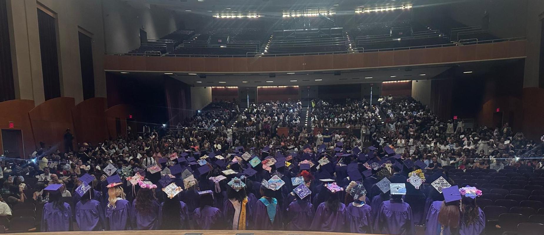 Class of 2026 and their families at graduation