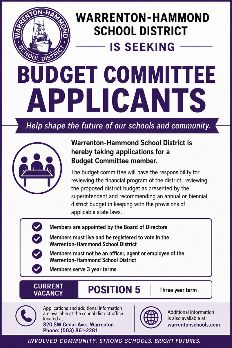 Budget Committee Vacancy Post
