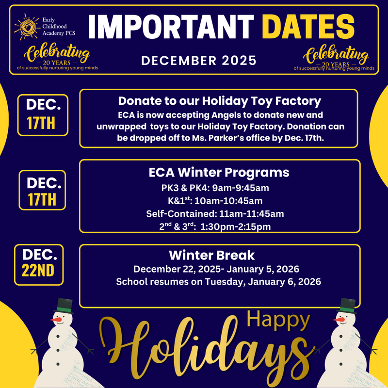 Weekly Guide to Key Dates & Events