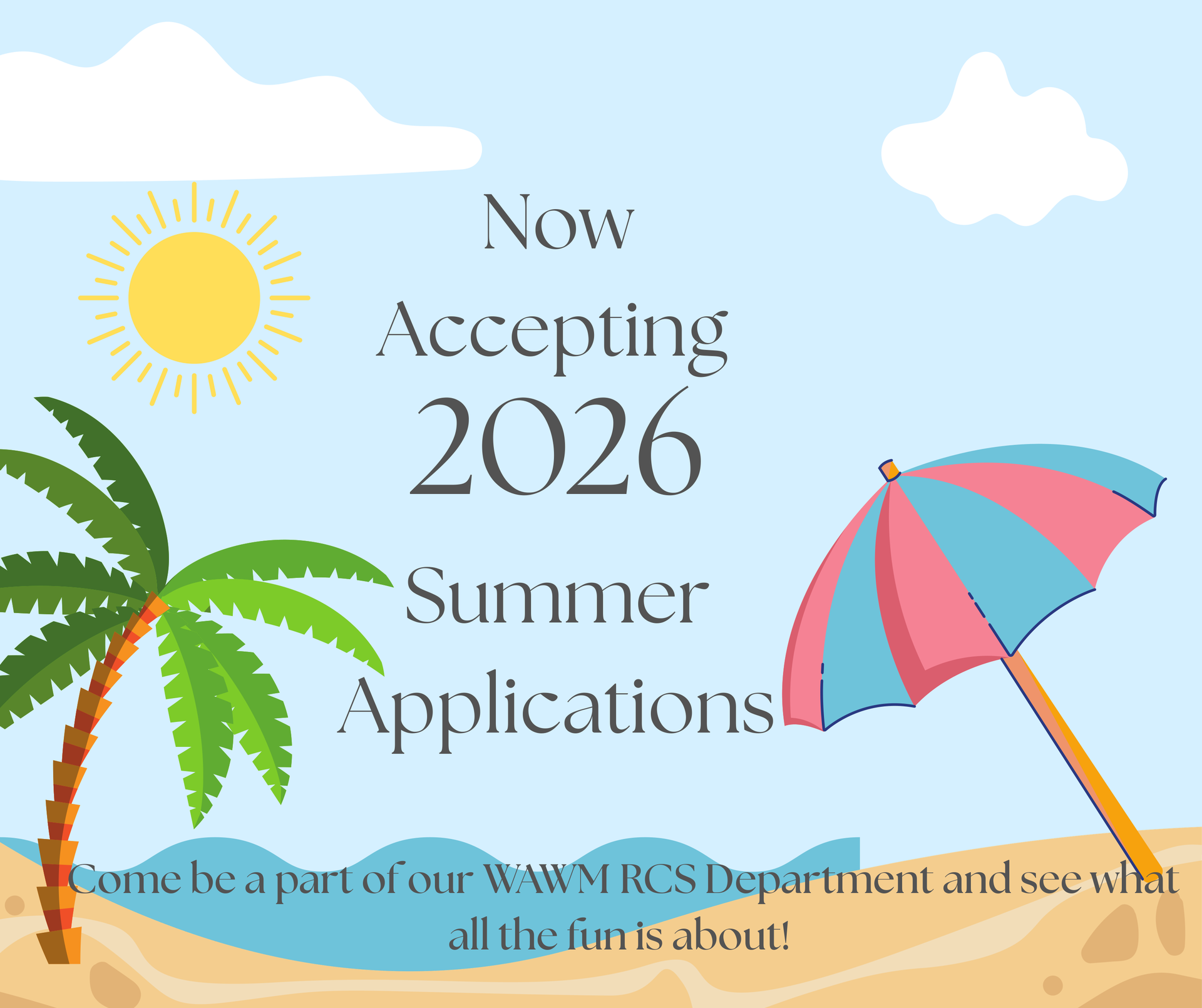 Now Accepting Applications