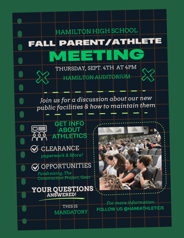 Fall Parent/Athlete Meeting