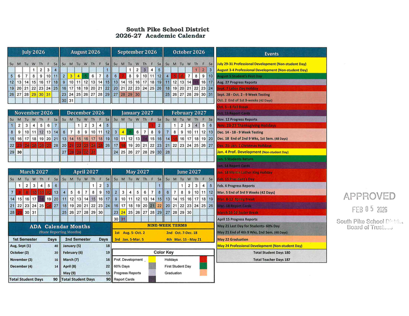 spsd 2026-27 district calendar