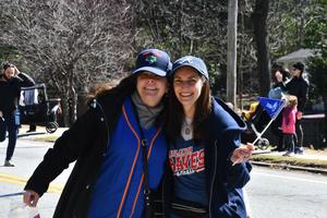 Teacher's and families march in the parade