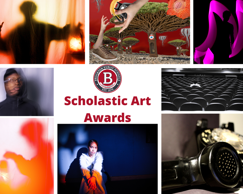 Collage of student artworks recognized in the Scholastic Art Awards