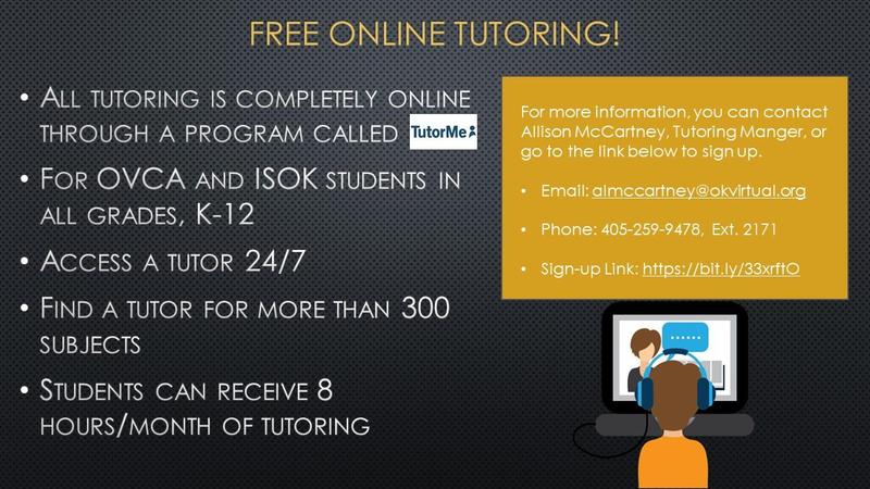 OVCA Offers Free Tutoring! Featured Photo