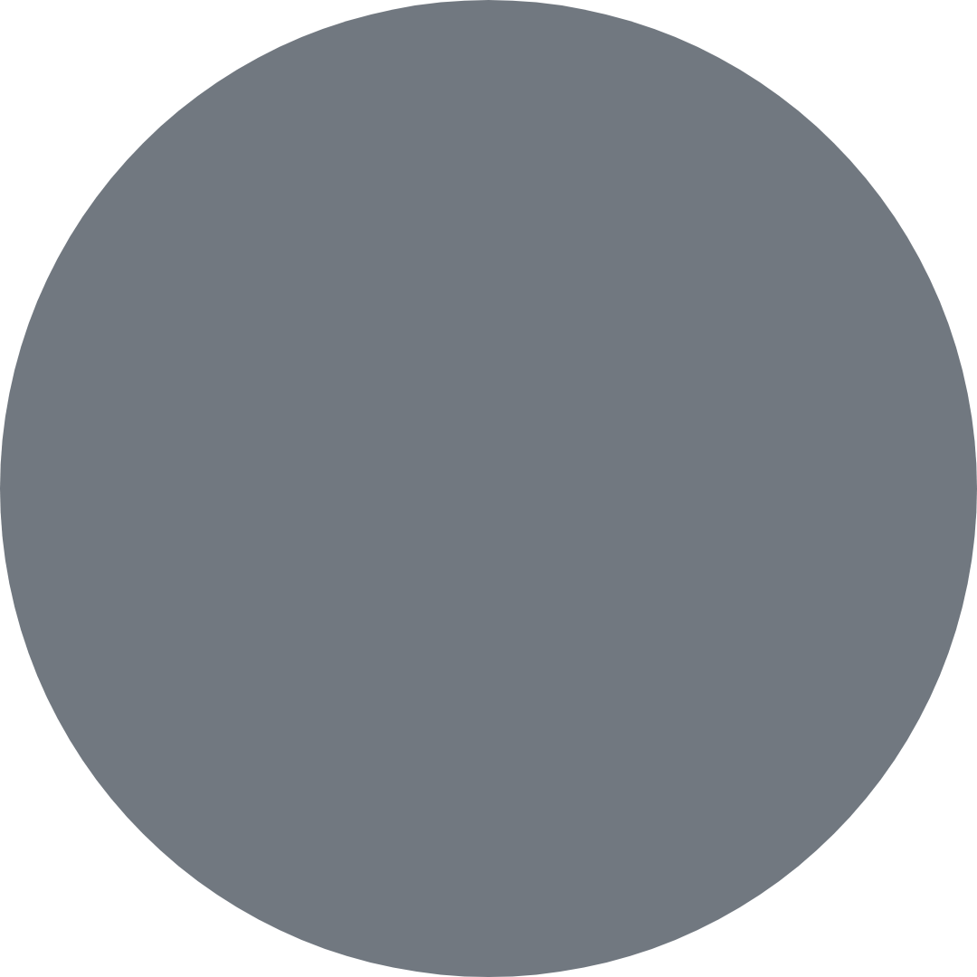 A dark gray circle