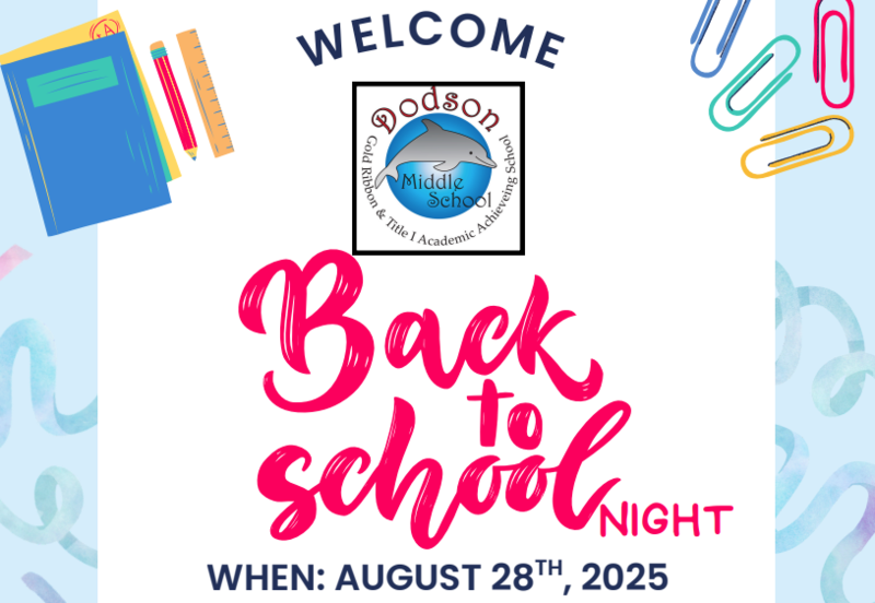 Back to School Night Aug. 28th 2025