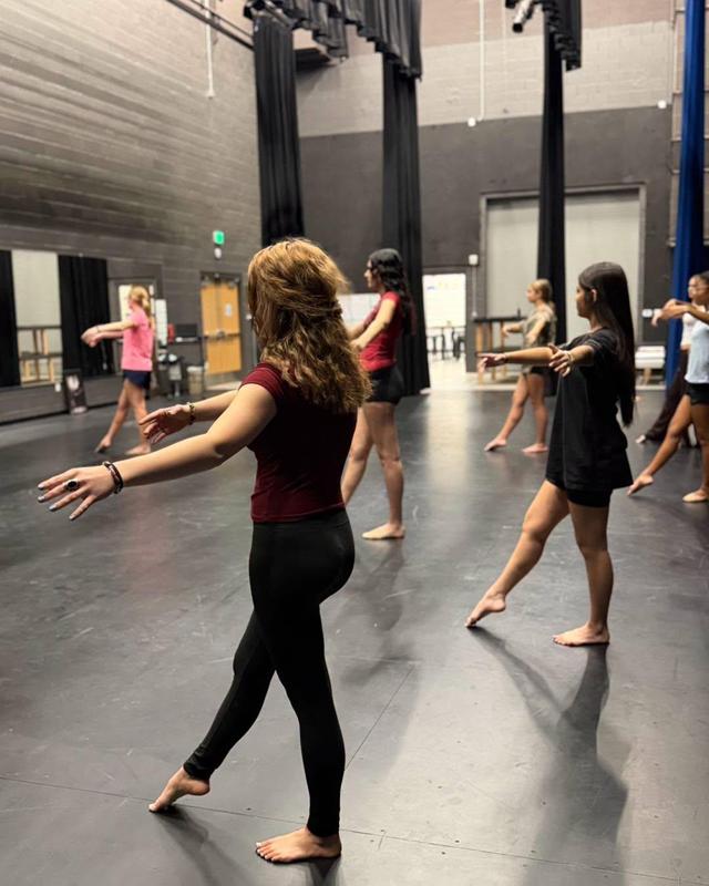 students in dance class