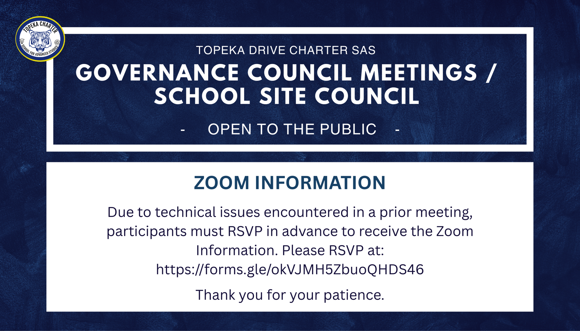Zoom Information flyer