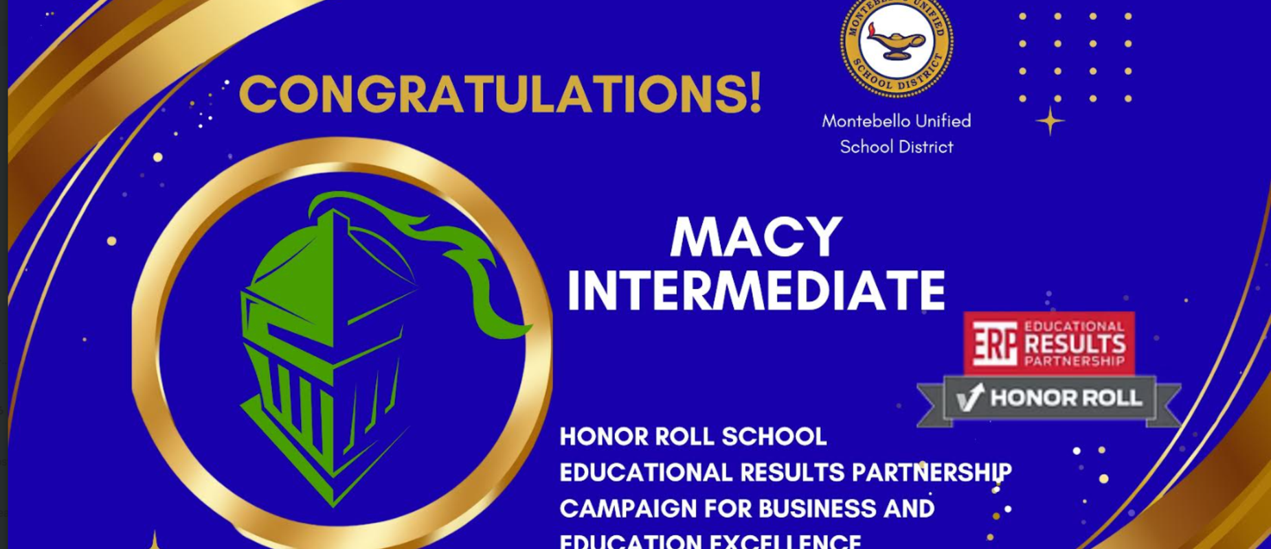 Honor Roll recipient