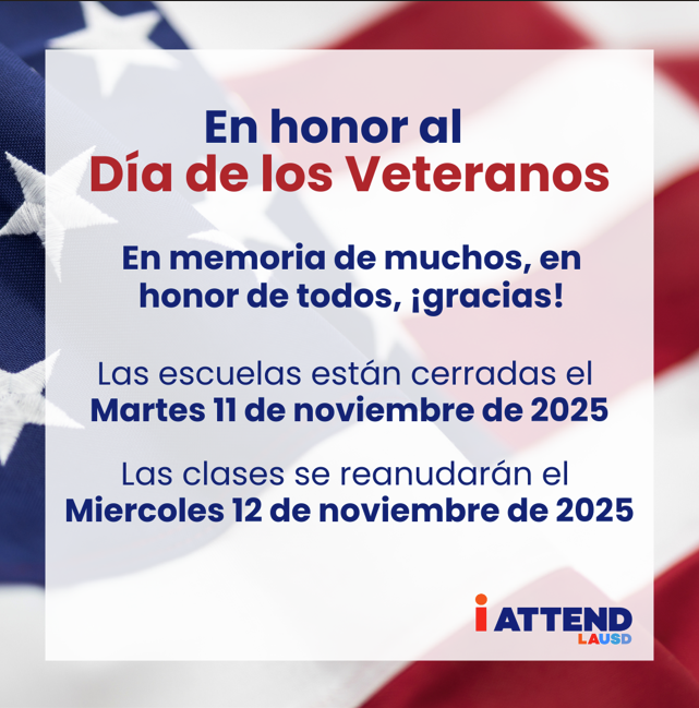 Veteran's Day Celebration/ Celebración del Día de los Veteranos