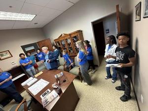 Today, the Superintendent’s Student Advisory Council visited City Hall to meet with Mayor Kenny Torgeson.