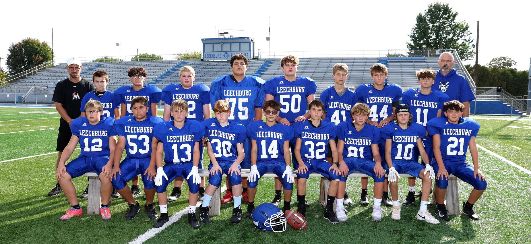 2025 Jr. High Football team picture