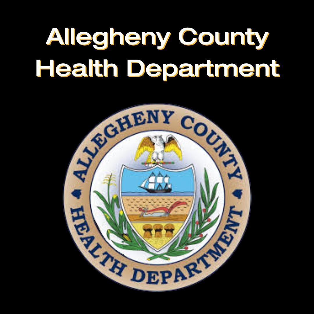 Tile includes the title "Allegheny County Health Department" with the health department's seal on it.