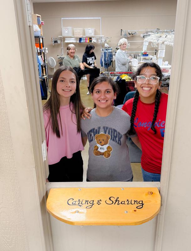 SH Spanish III Students Serve At Caring & Sharing