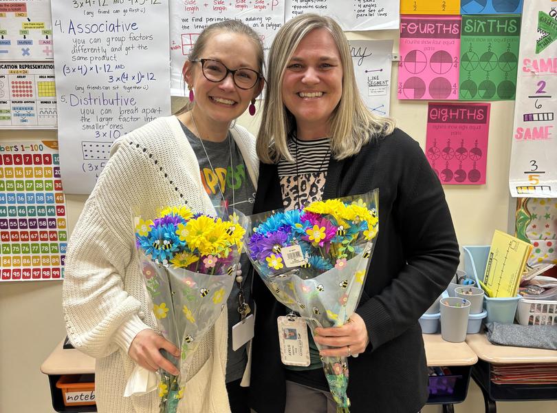We are excited to recognize two amazing educators!  Congratulations to Mrs. Souther-Dixon, our Support Staff of the Year, and Mrs. Hullette, our Teacher of the Year! Your hard work, heart for students, and dedication to our school community truly shine.
