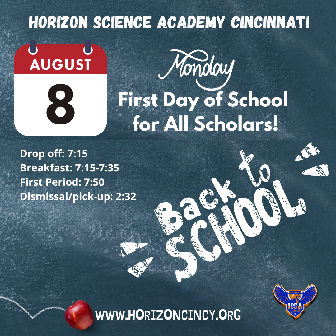 August 8th, First Day of School