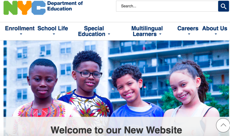 New York City Department of Education launches a new website! Featured Photo