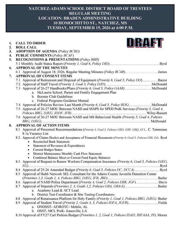 Agenda