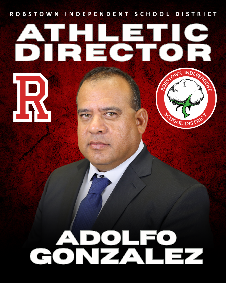 Portrait of a man in a suit with text displaying his name and title.