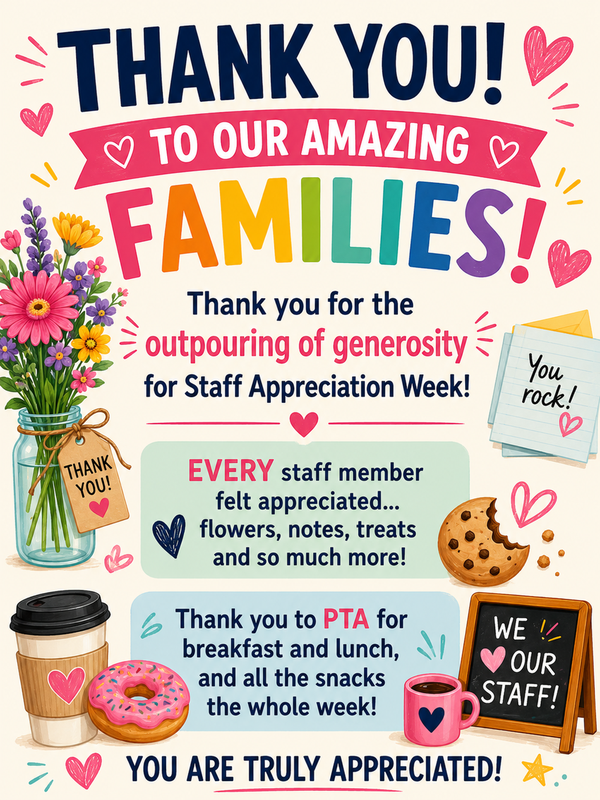 Thank You to Our Amazing Families