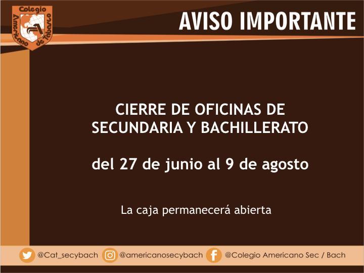 Cierre de oficinas Featured Photo