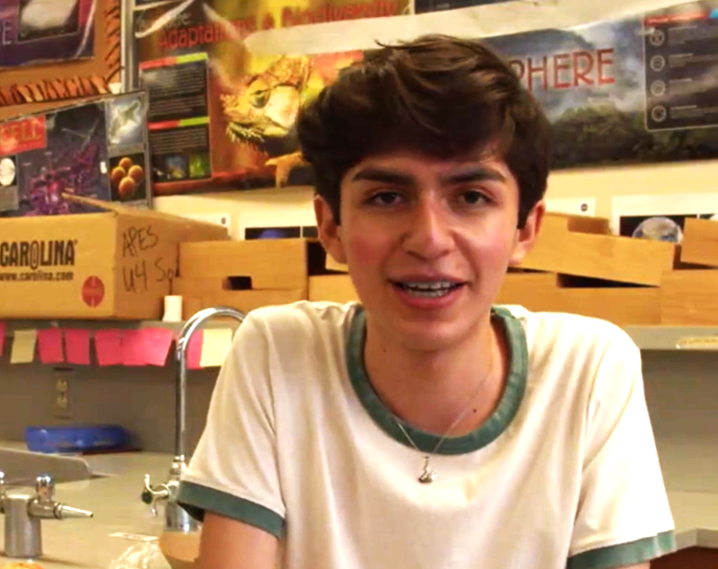 Eduardo explains about the CPHS Sustainability Club