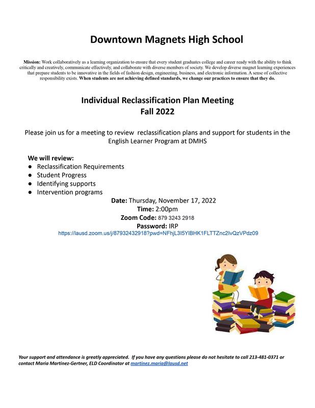 Individual Reclassification Plan Meeting Fall 2022 Featured Photo
