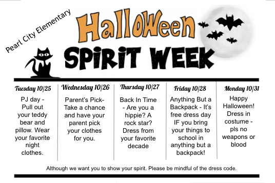 Spirit Week Summary