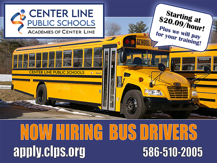 bus drivers wanted $20.09 per hour 586-510-2005