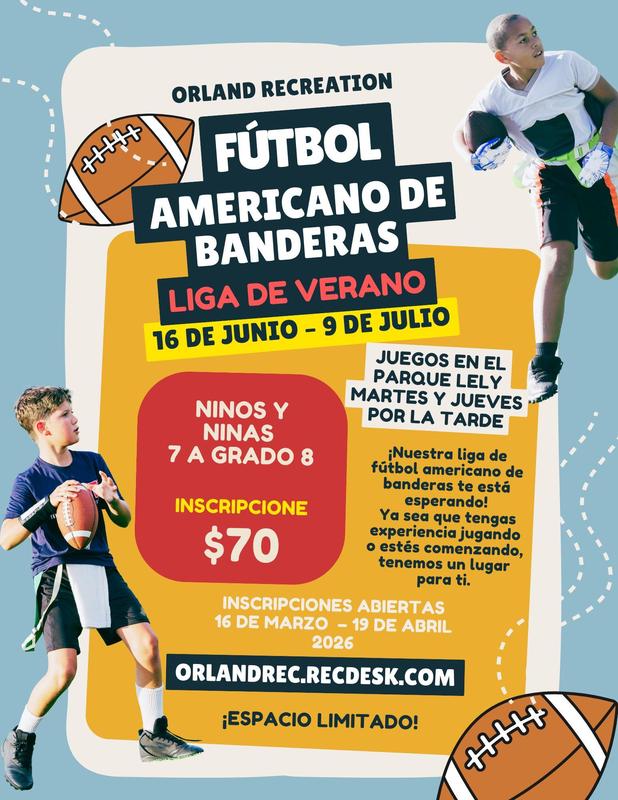 Futbol Americano de Banderas Liga de verano