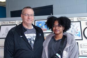 Keny'ce with Mr. Beard