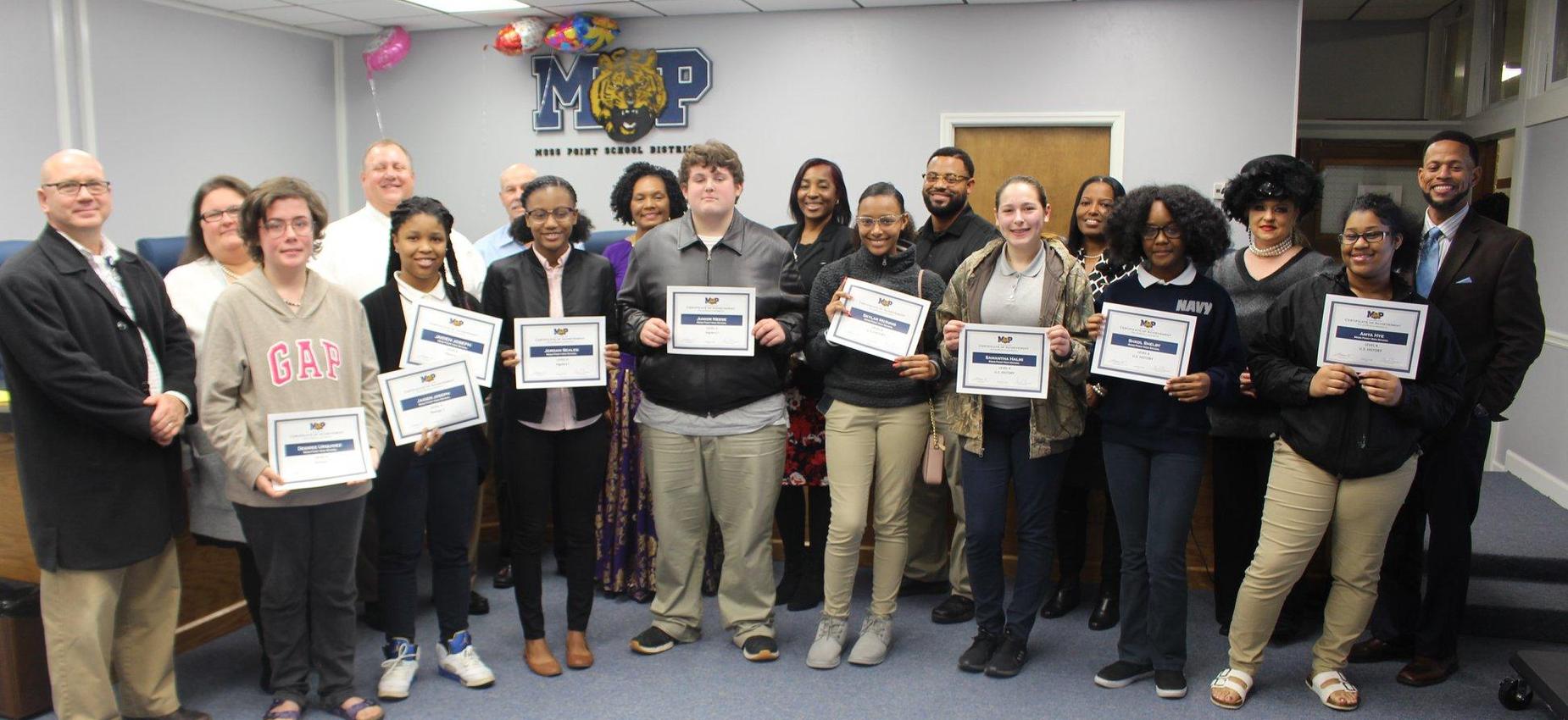 school board awards students
