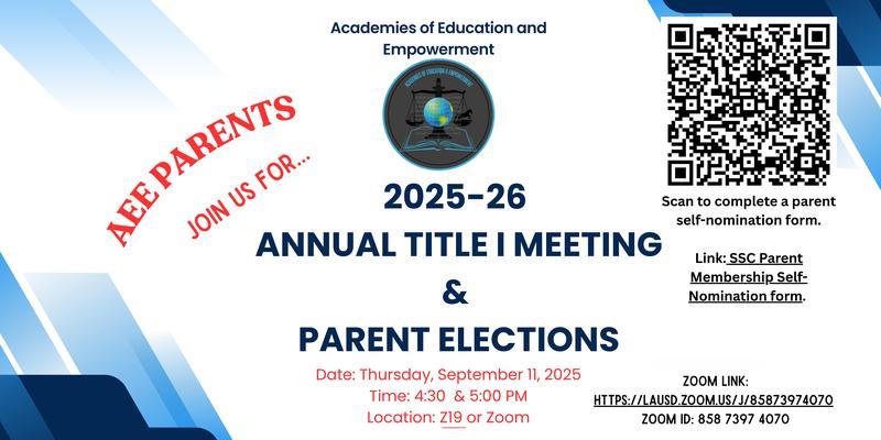 Annual Title I Meeting