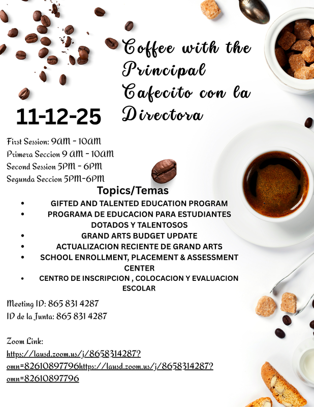 Coffee with the Principal