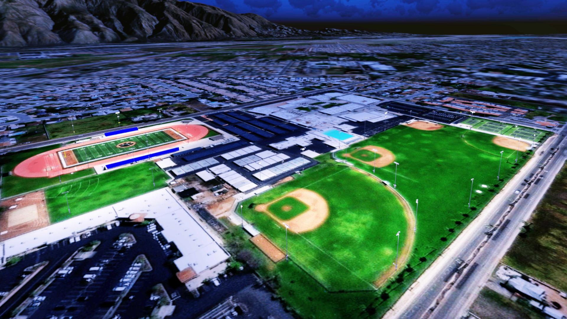 Artist Rendering SJHS Sports Field Lighting