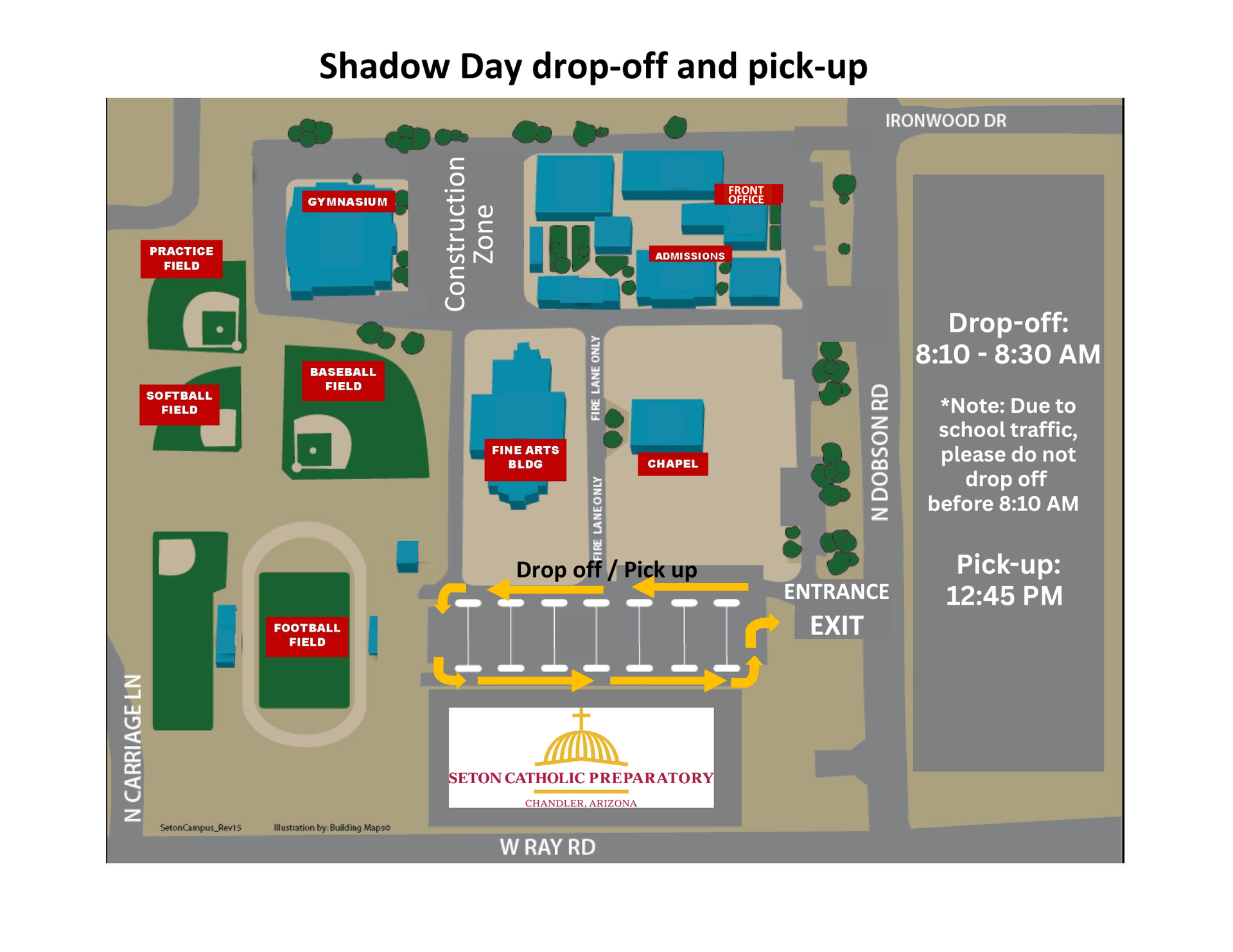 Drop off map