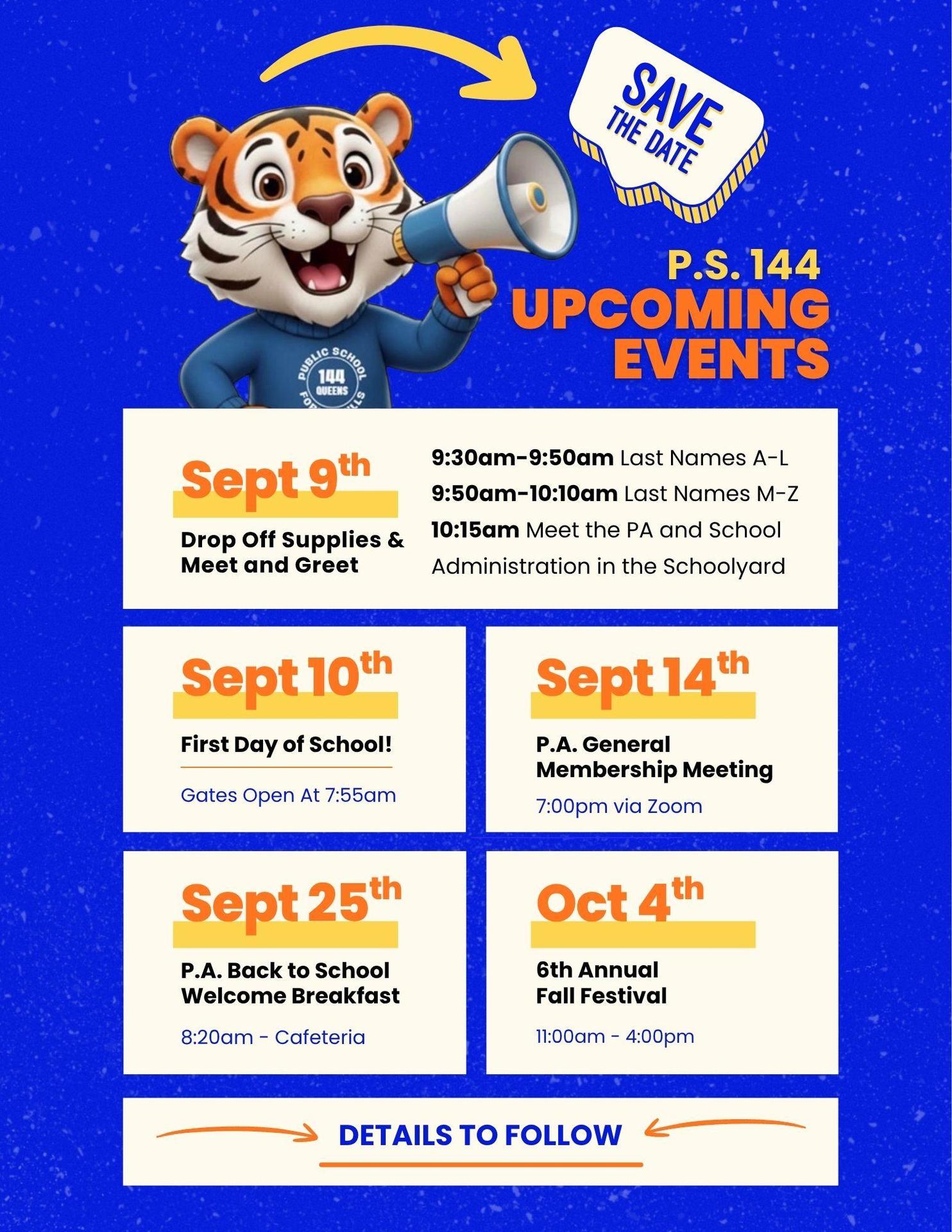Upcoming Events