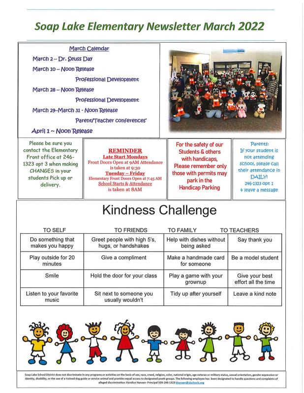 March Elementary Newsletter Featured Photo