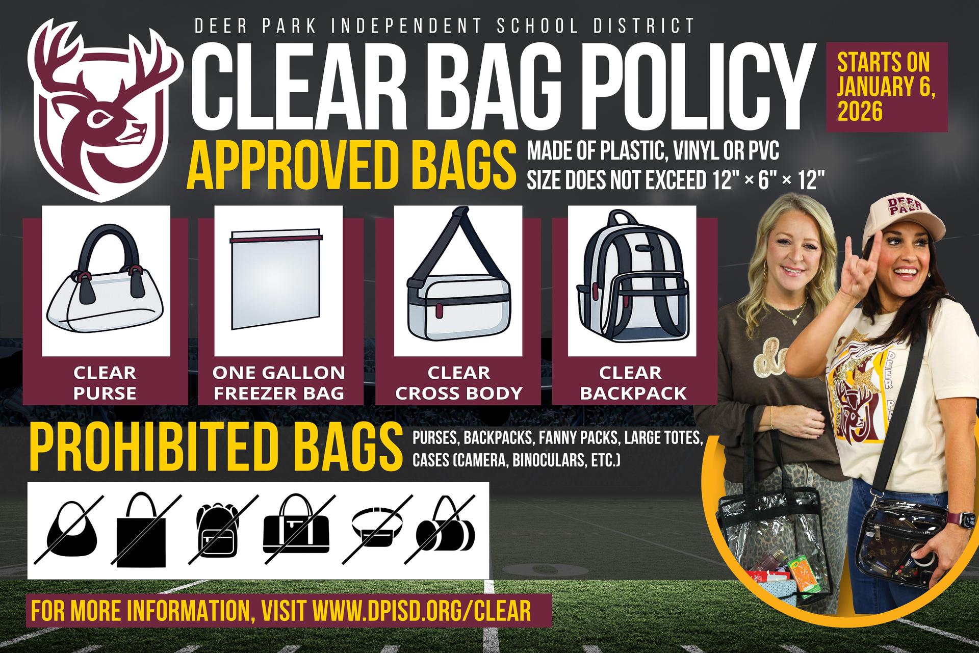 DPISD Clear Bag Policy